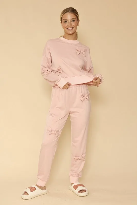 3D Bow Crewneck Sweatshirt
