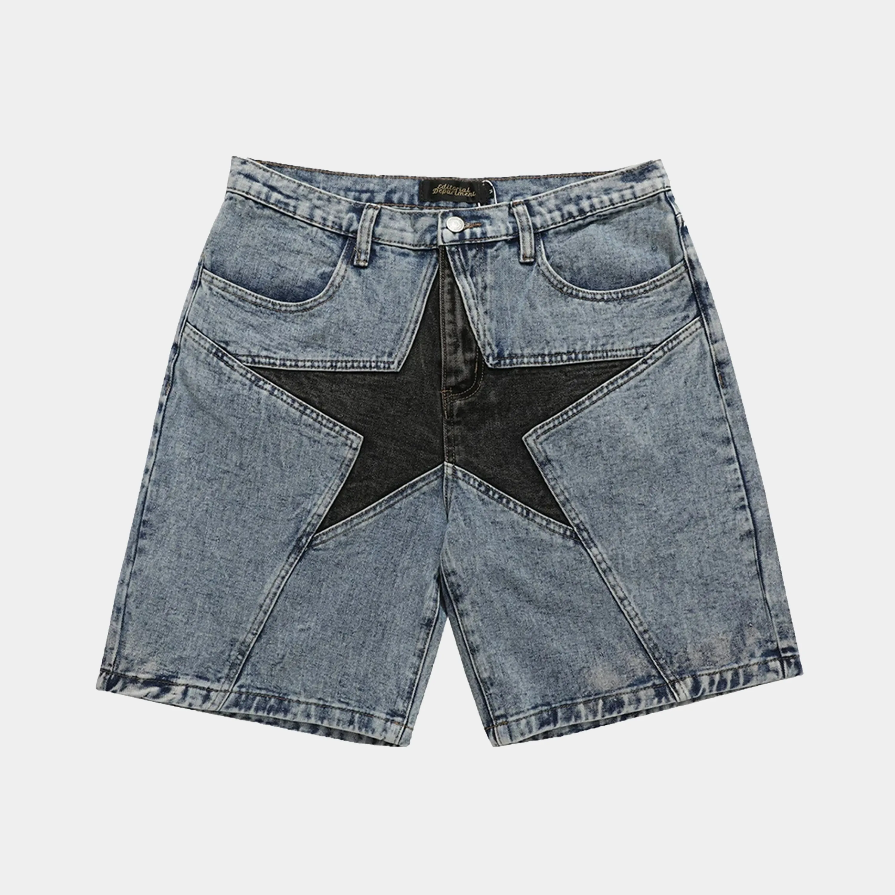 Acid Wash Denim Jorts