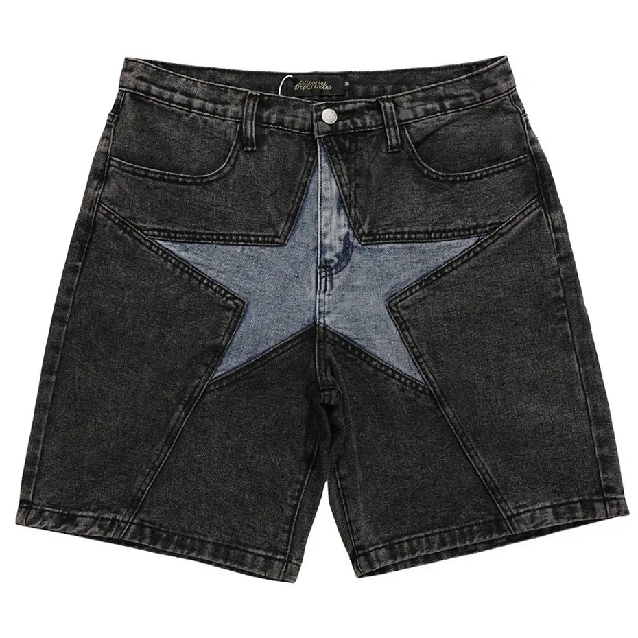 Acid Wash Denim Jorts