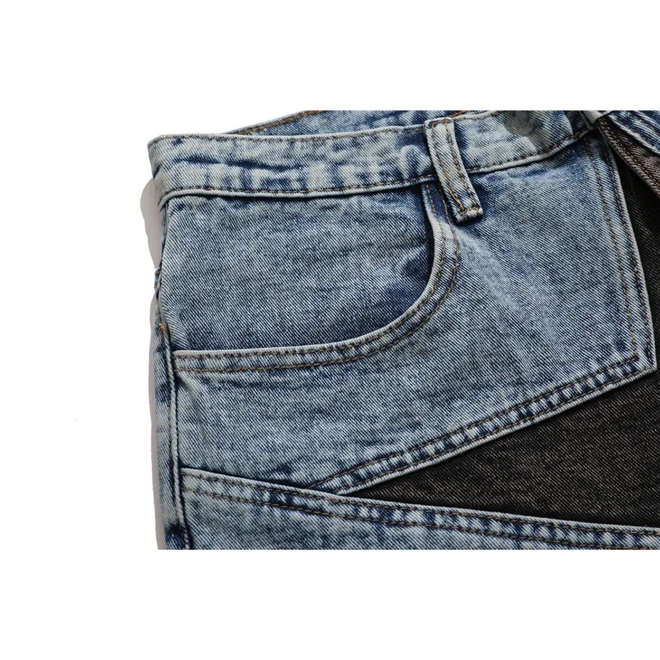 Acid Wash Denim Jorts