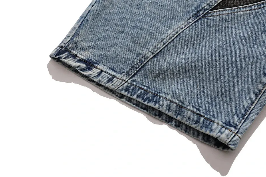 Acid Wash Denim Jorts