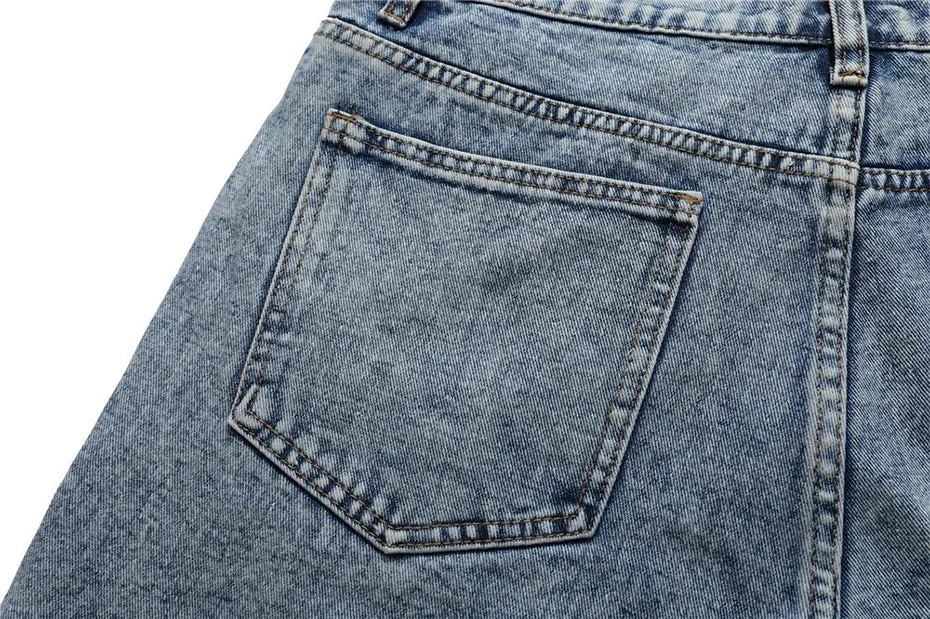 Acid Wash Denim Jorts