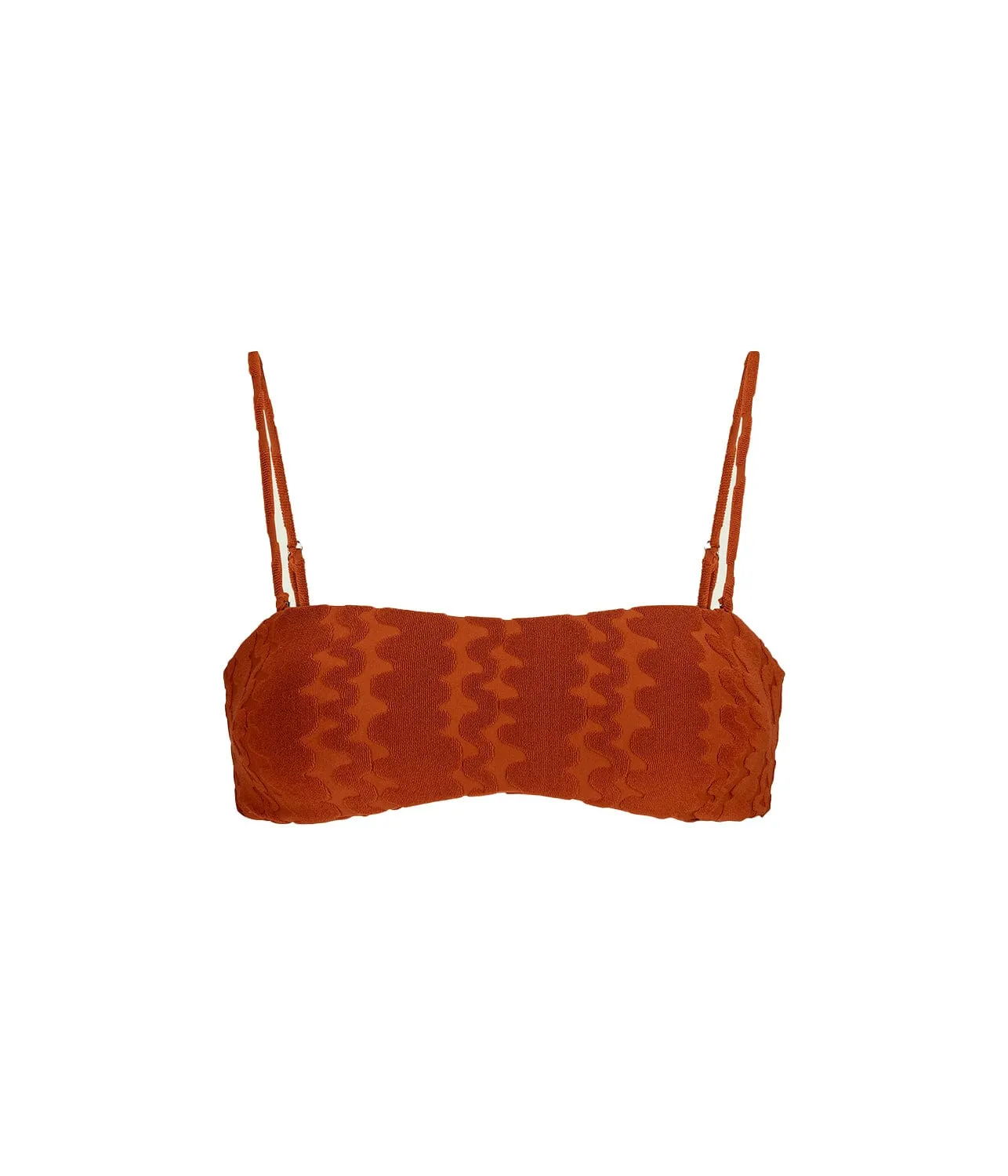 BAIA BIKINI TOP- TERRACOTTA SCRIBBLE