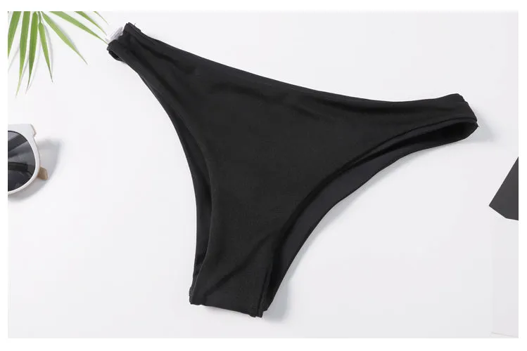 Black Cut Out Bandeau Bikini