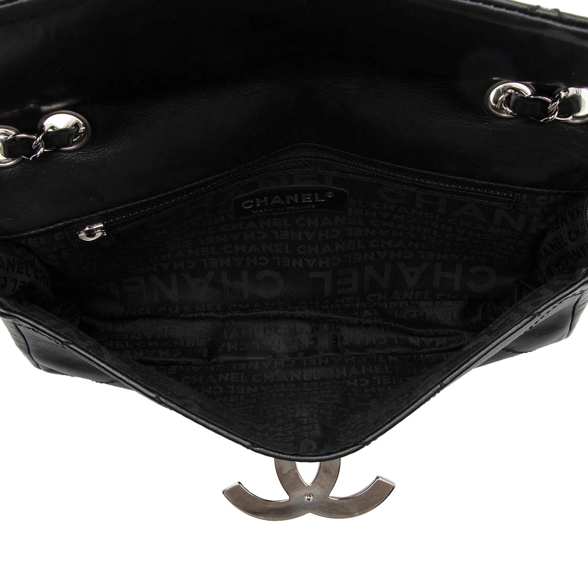 Chanel Calfskin Oversized Quilted CC Small Flap Bag (SHF-FRyV1T)