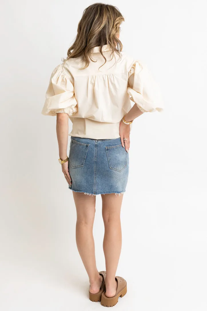 Denim Novelty Skirt