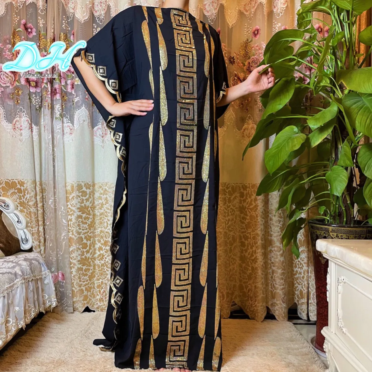 Dubai Abaya Embroidery African Dress