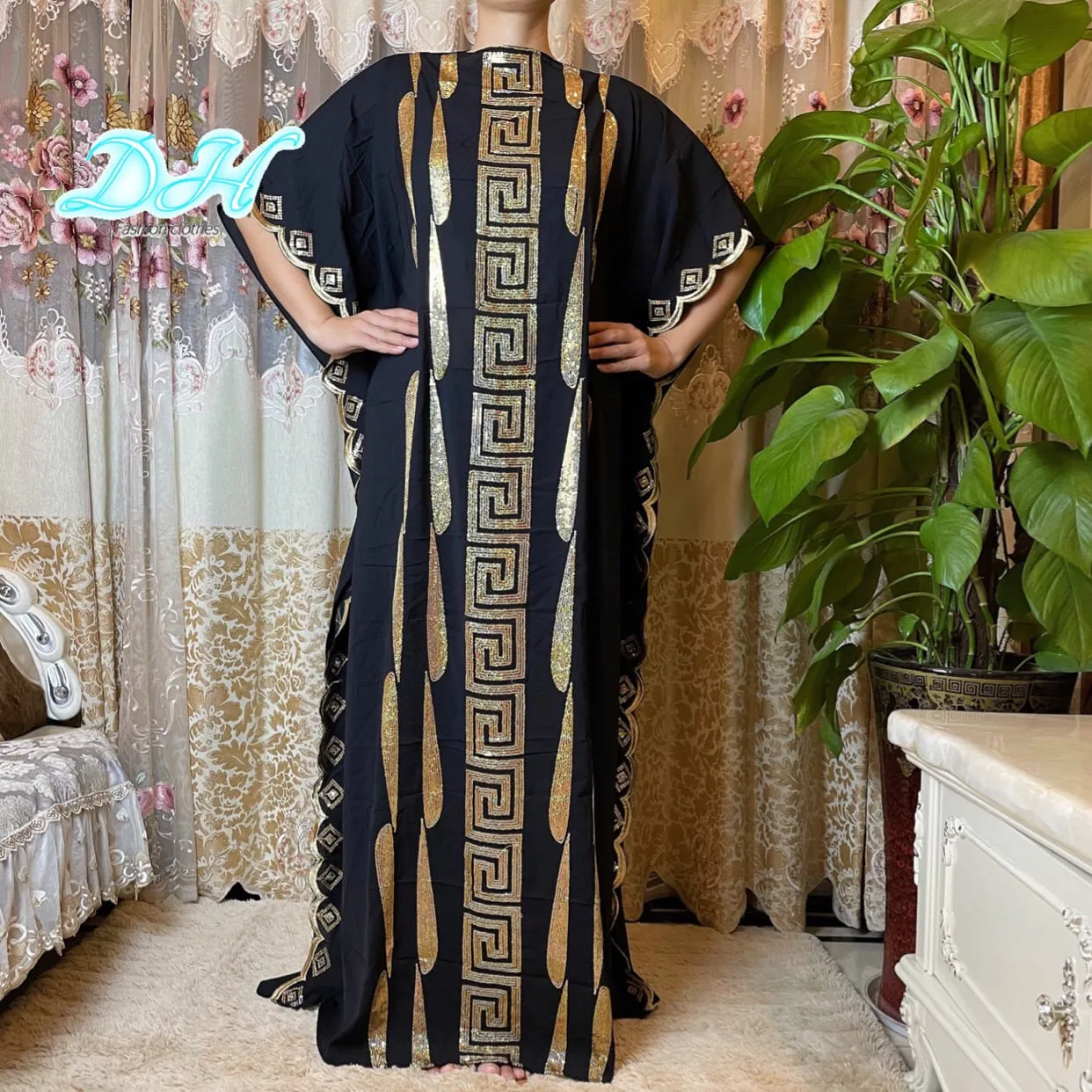 Dubai Abaya Embroidery African Dress