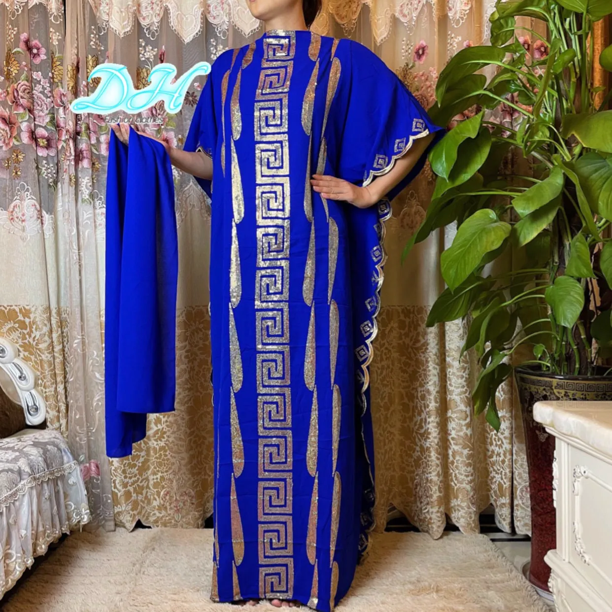 Dubai Abaya Embroidery African Dress
