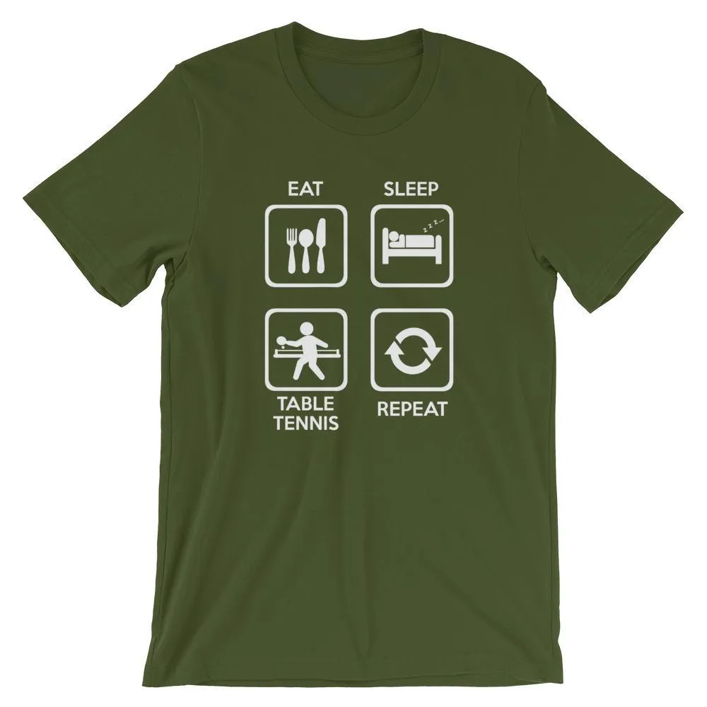 Eat Sleep Table Tennis Repeat T-Shirt