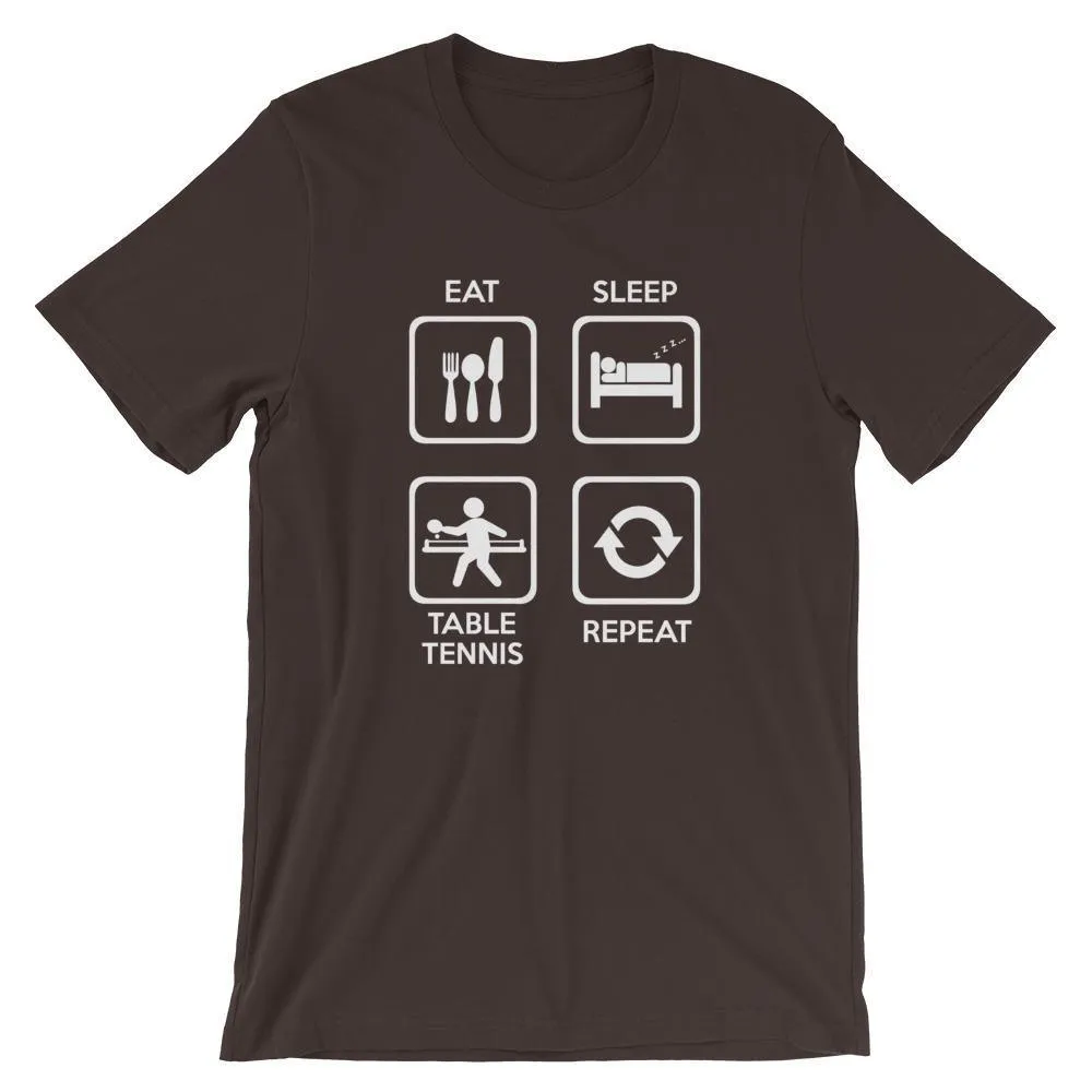 Eat Sleep Table Tennis Repeat T-Shirt