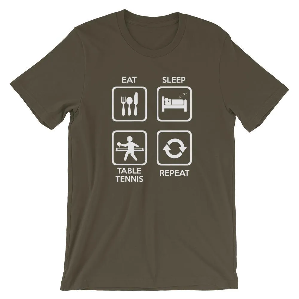 Eat Sleep Table Tennis Repeat T-Shirt