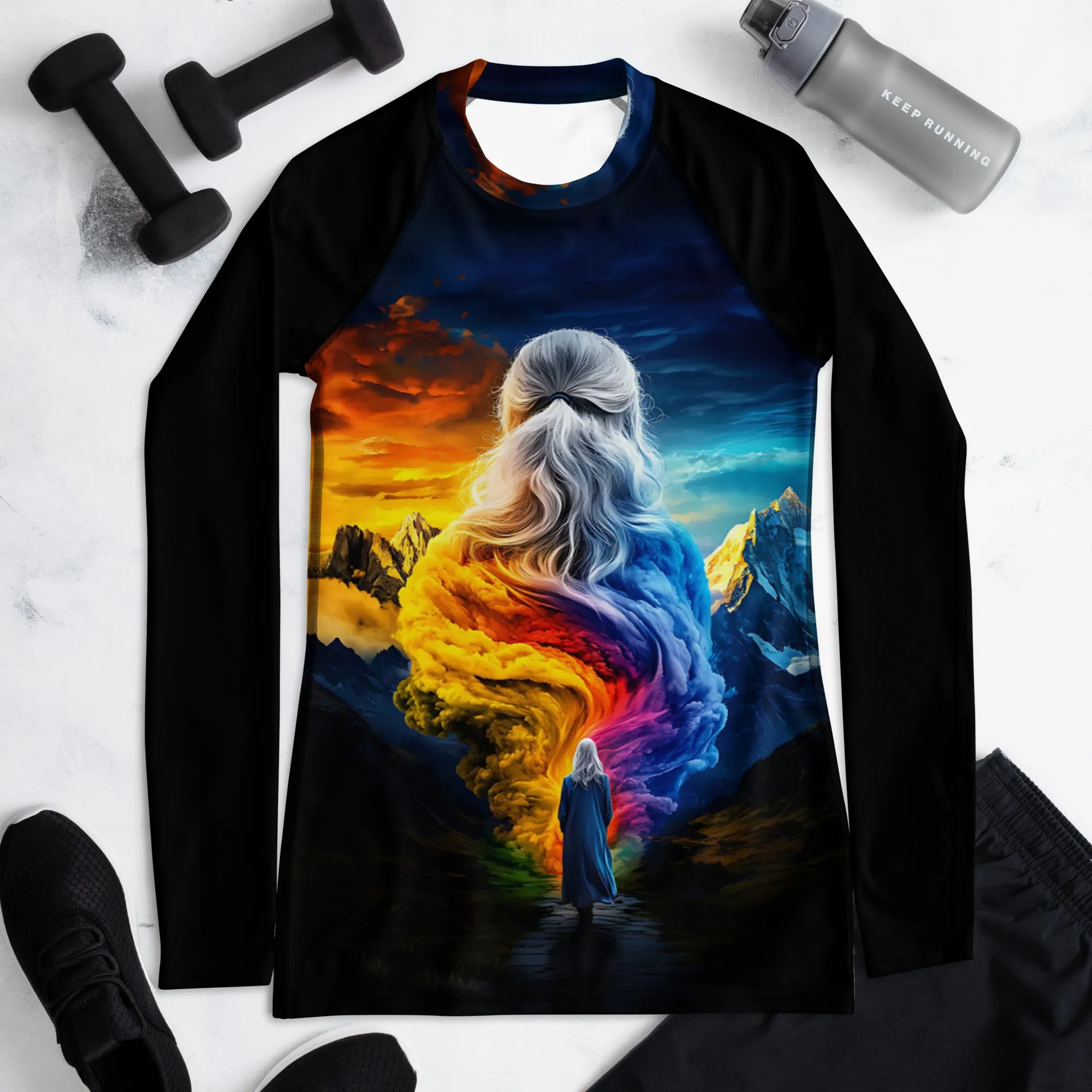 Empowered Renewal Path Women's Rash Guard