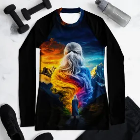 Empowered Renewal Path Women's Rash Guard