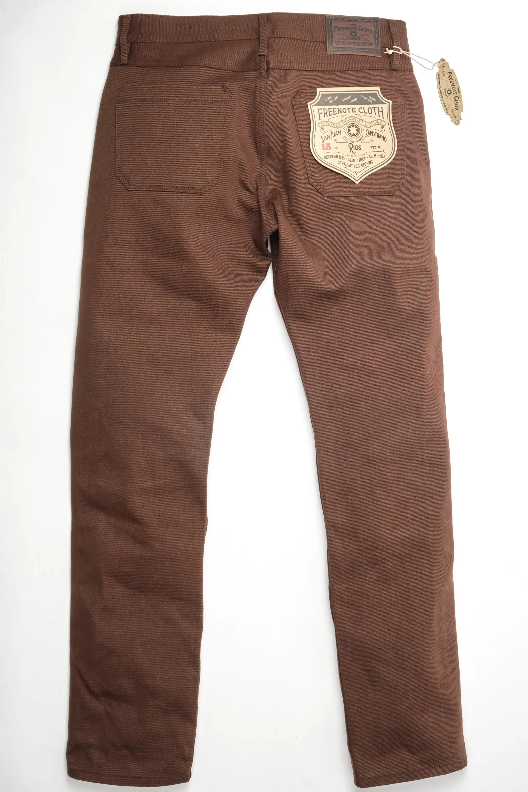 Freenote Cloth Rios - 15oz Dark Brown Denim