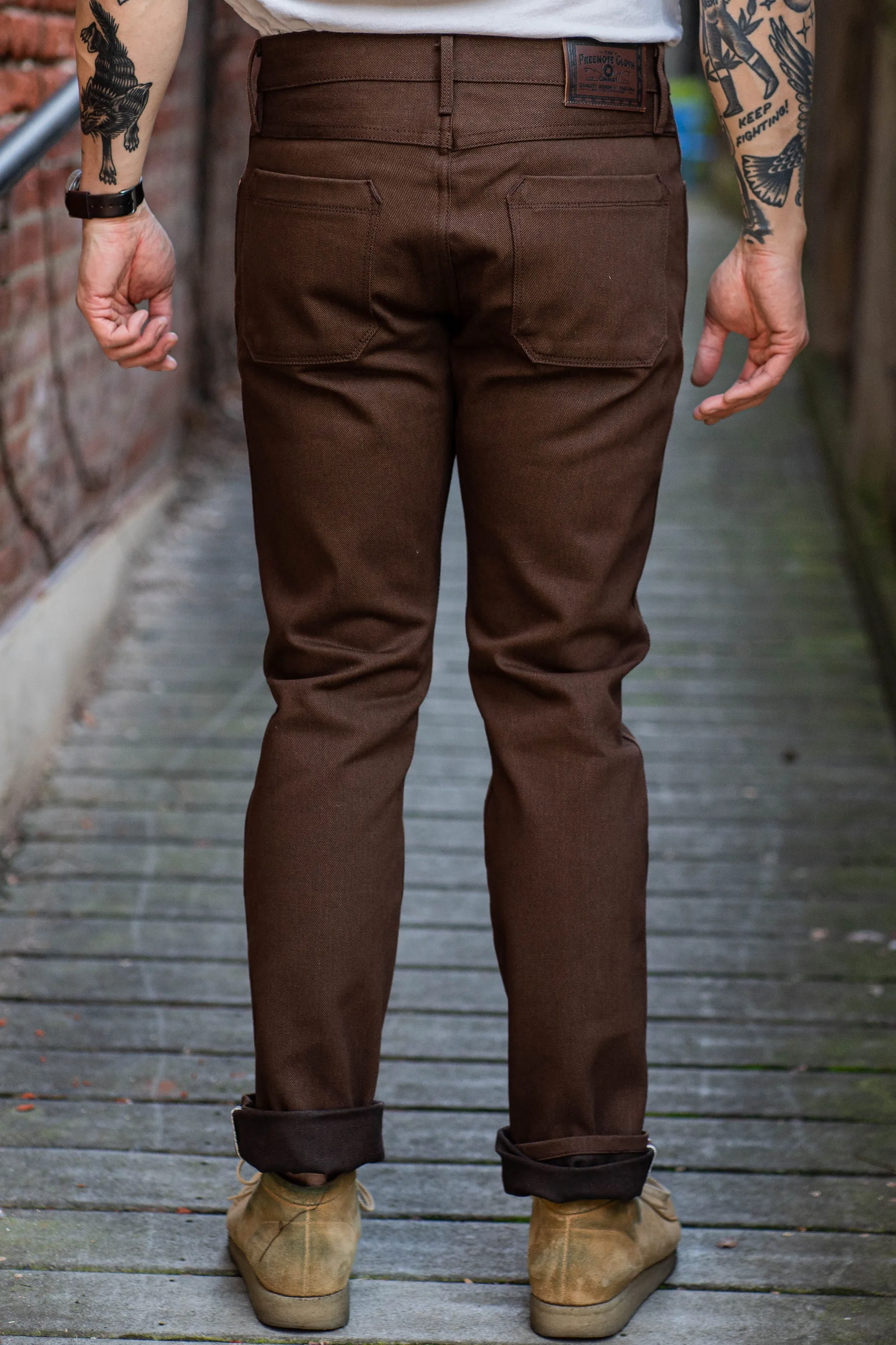 Freenote Cloth Rios - 15oz Dark Brown Denim