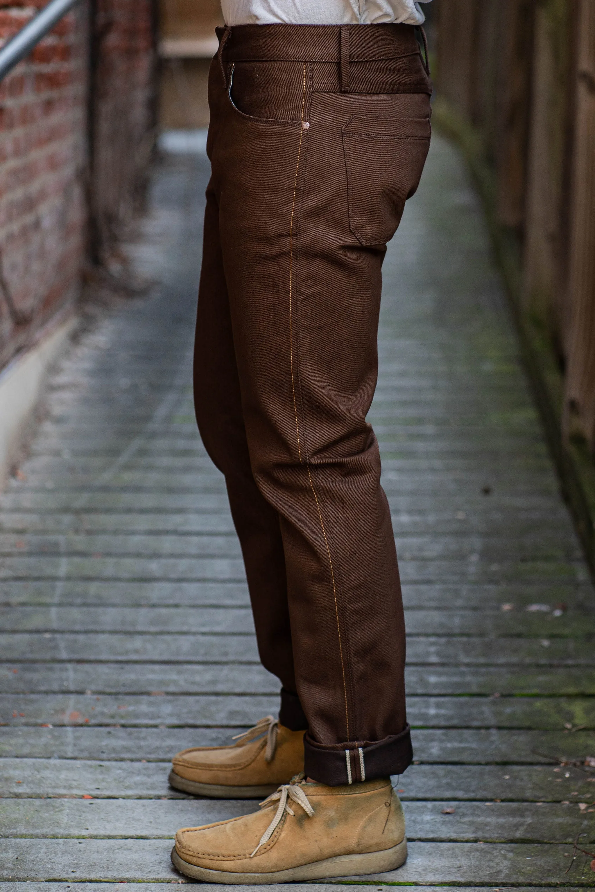 Freenote Cloth Rios - 15oz Dark Brown Denim