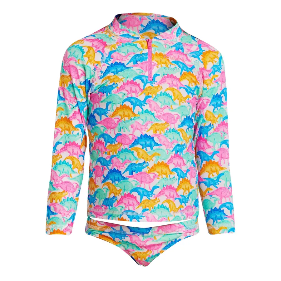 Funkita Toddler Girls Zippy Rash Vest FKS004G - Minisaurus