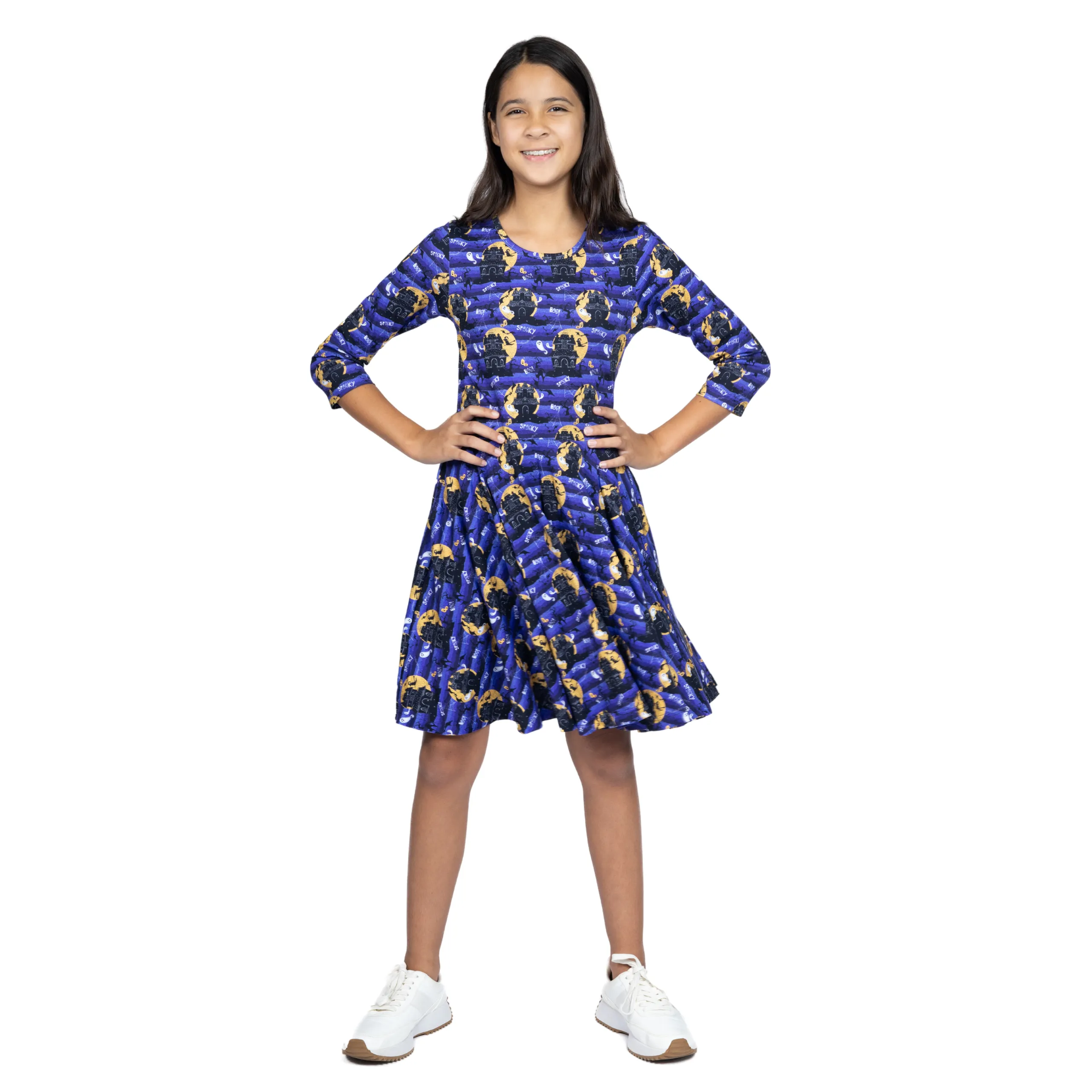 Haunted Houses Kids Twirl Dress [FINAL SALE]