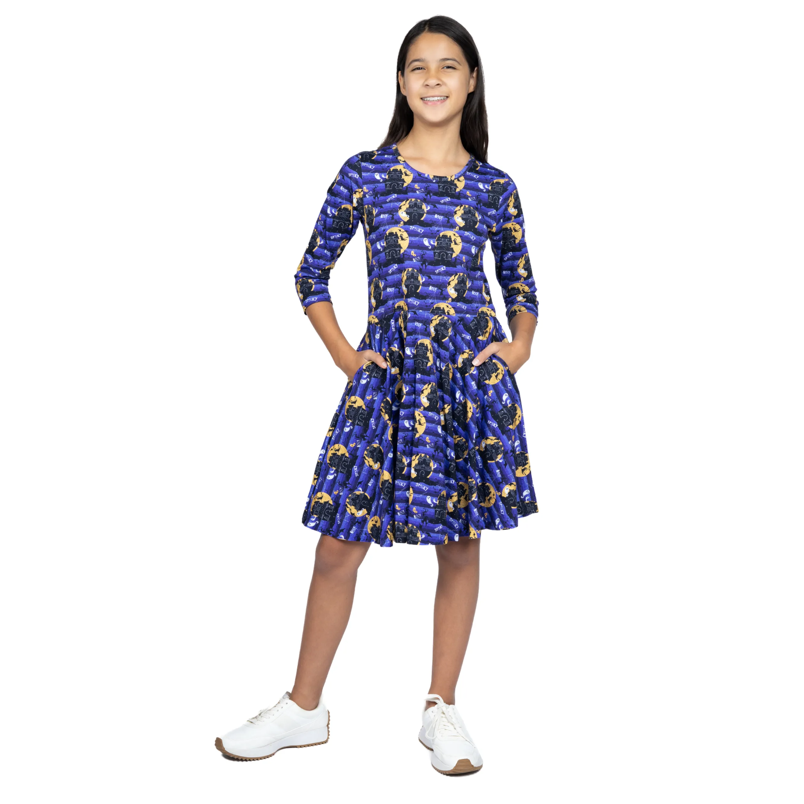 Haunted Houses Kids Twirl Dress [FINAL SALE]