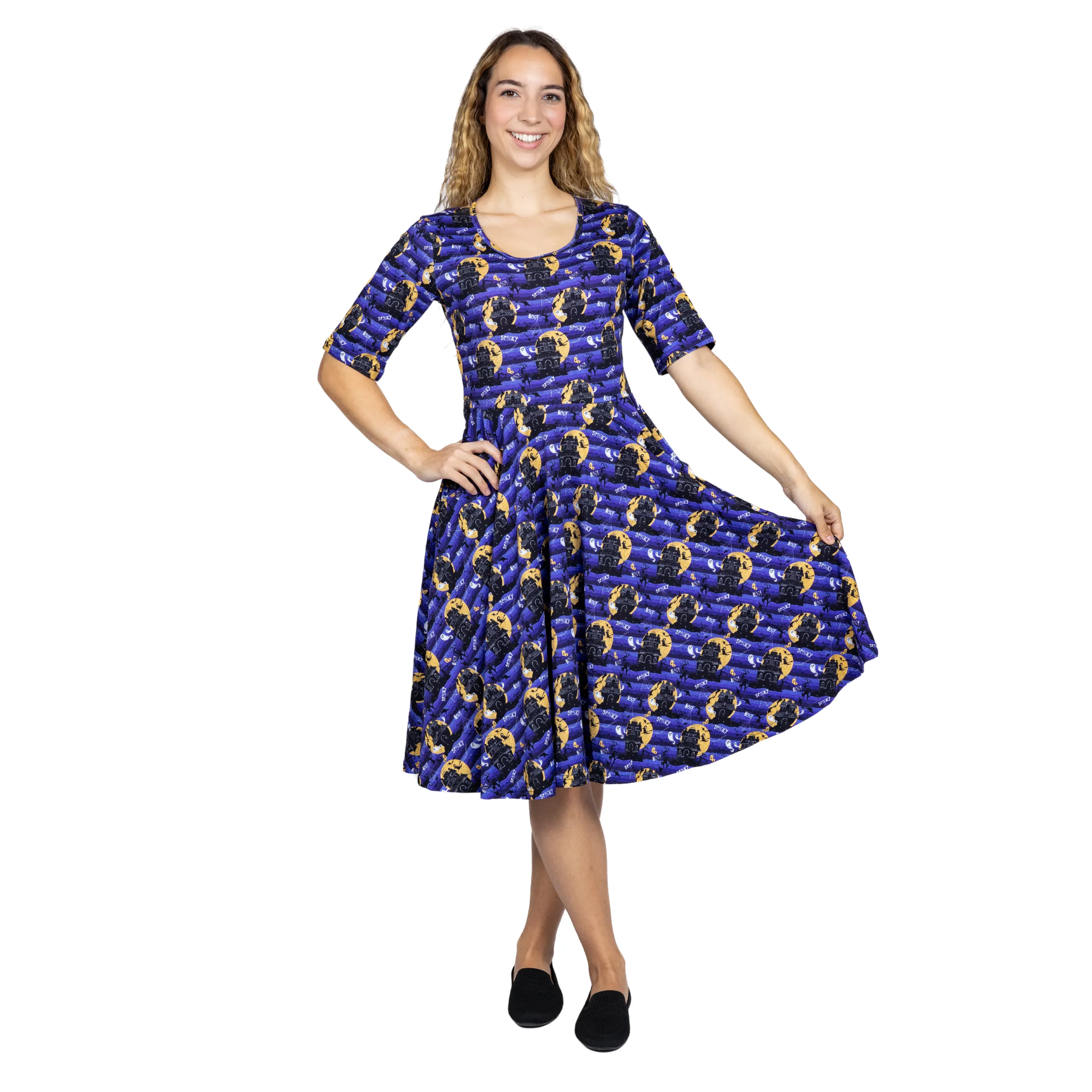 Haunted Houses Twirl Dress [FINAL SALE]