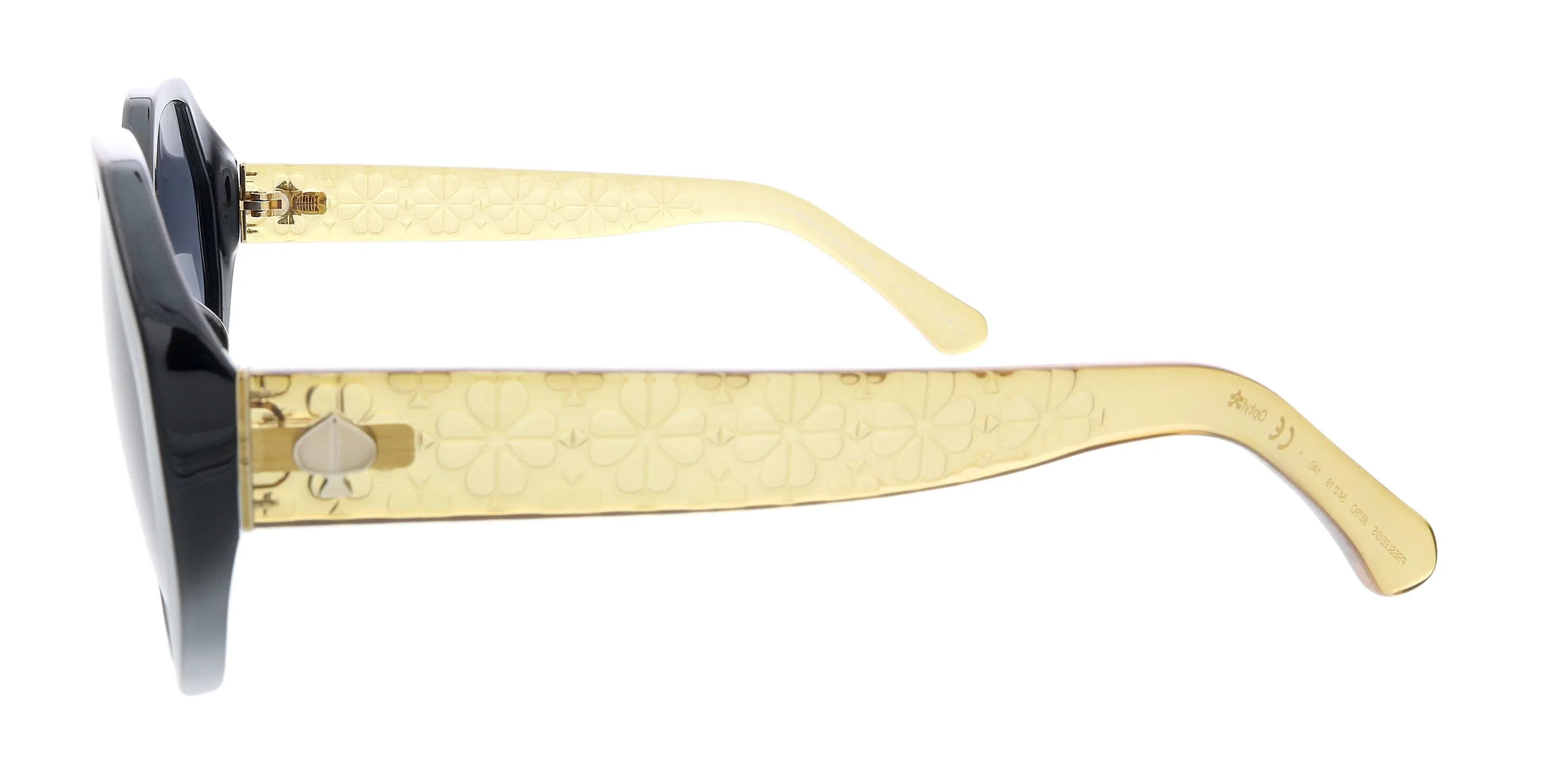 KATE SPADE PRESLEEGS 0807 9O Black Round Sunglasses