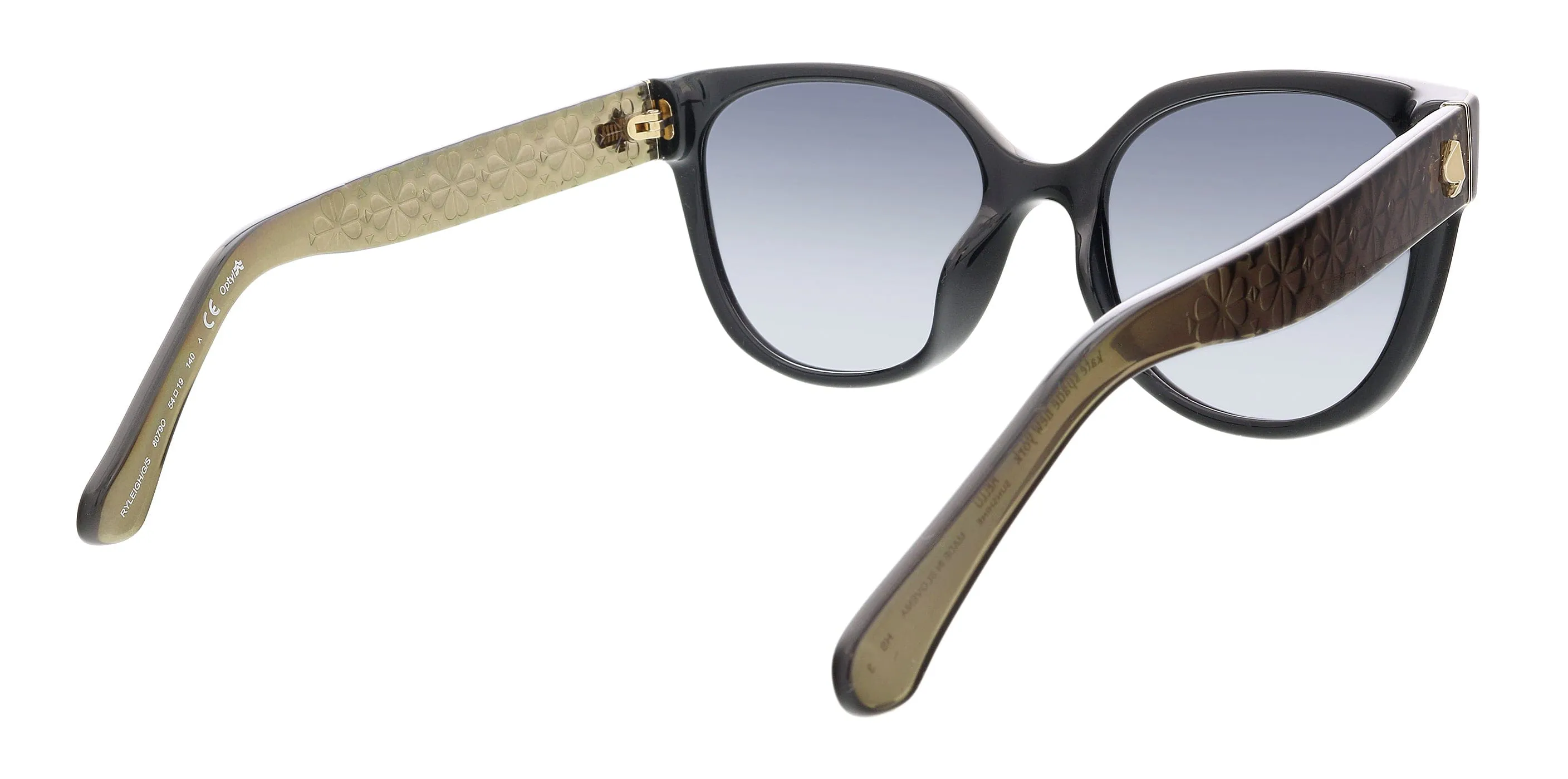 KATE SPADE RYLEIGHGS 0807 9O Black Cateye Sunglasses