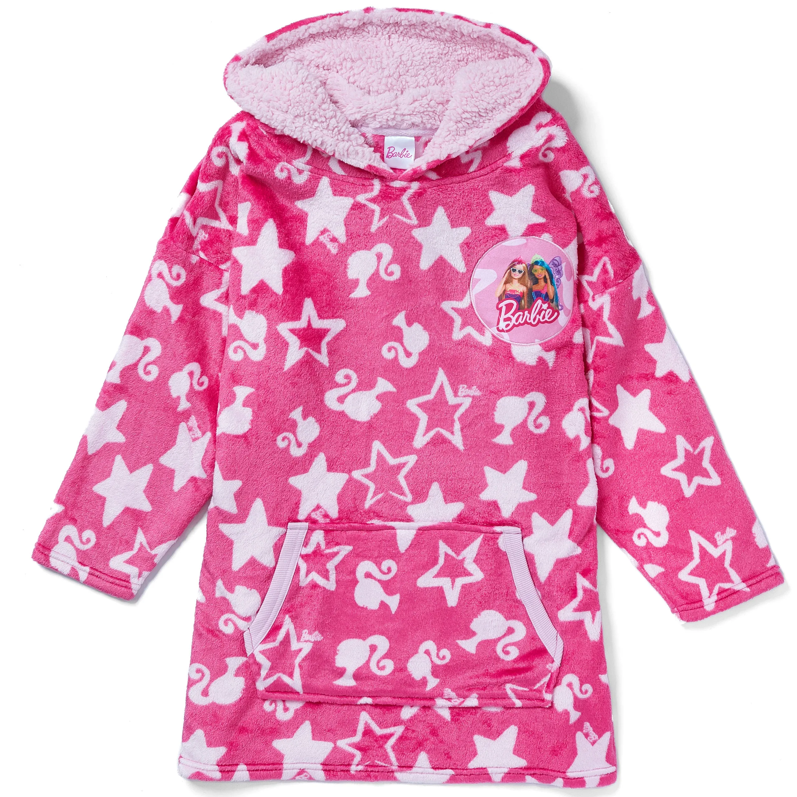 Kids Barbie Fleece Hoodie Blanket - One Size