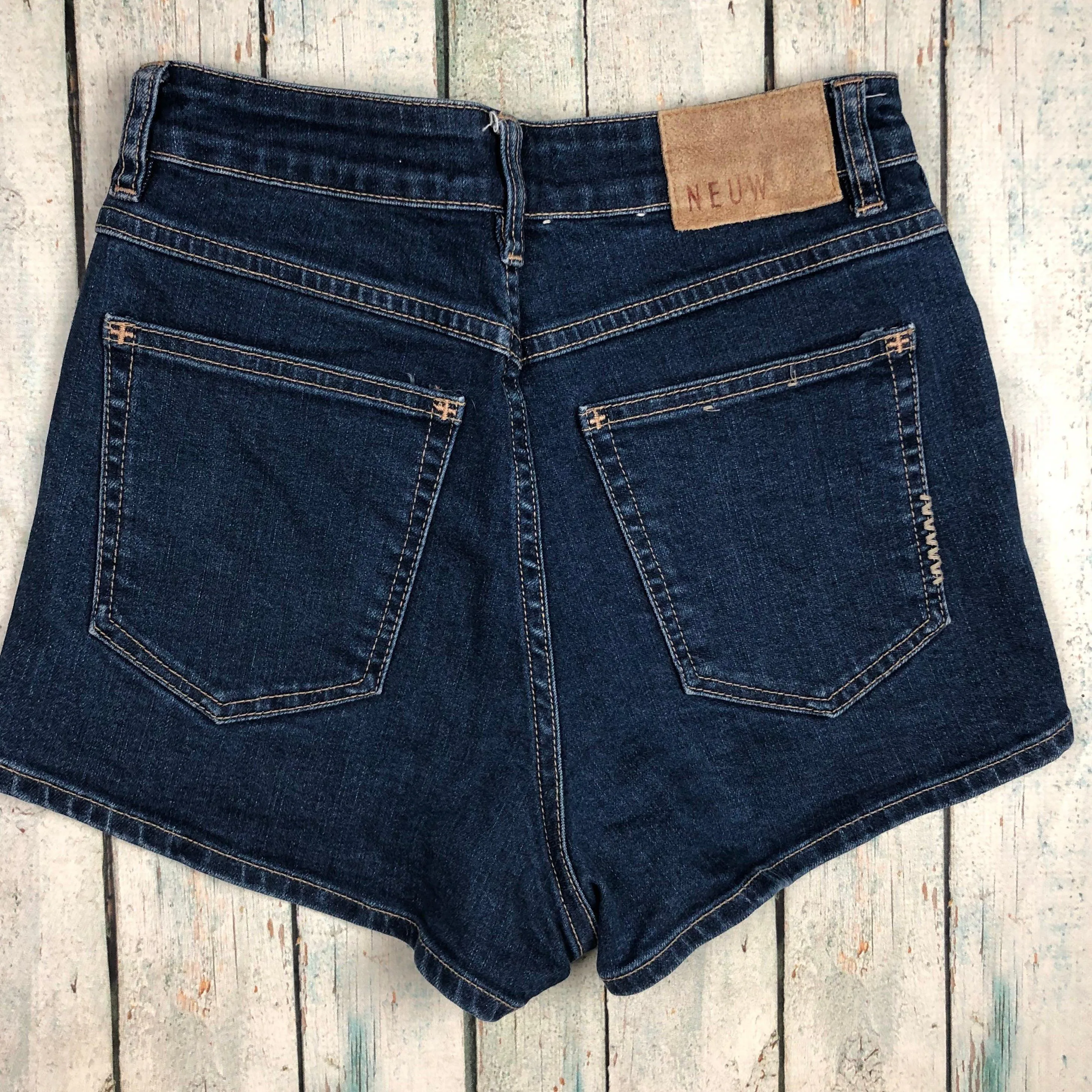 Ladies NEUW High Rise Denim Shorts  - Size 8
