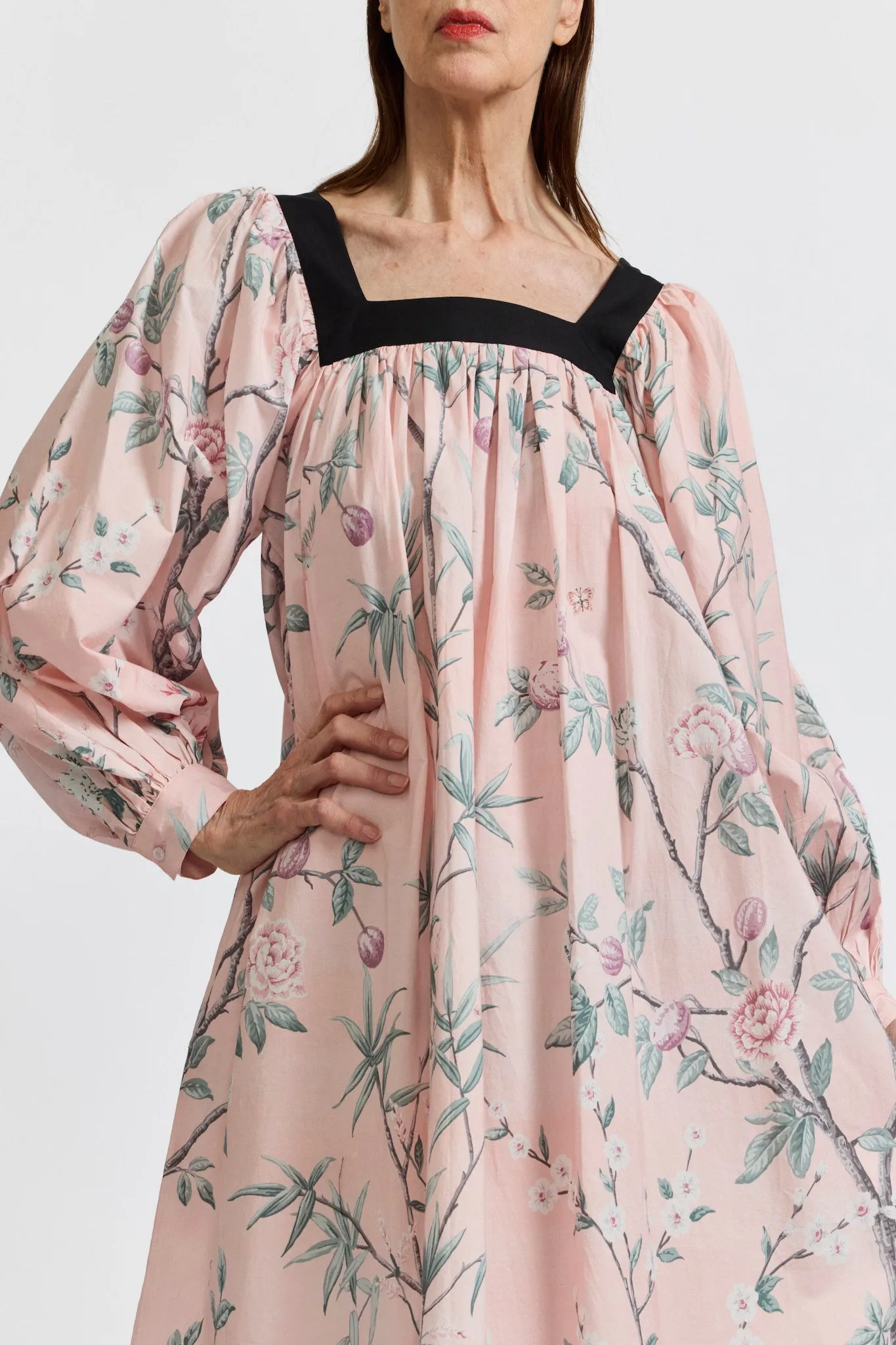 Laura Ashley x Batsheva Beaumaris Dress in La Englantine Mural