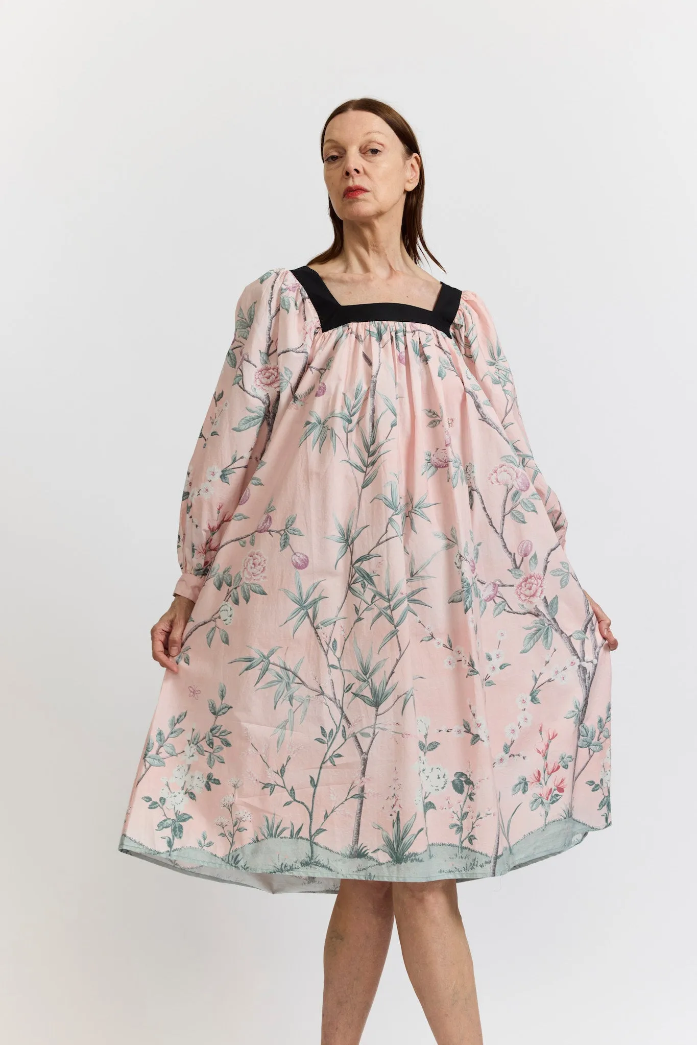 Laura Ashley x Batsheva Beaumaris Dress in La Englantine Mural