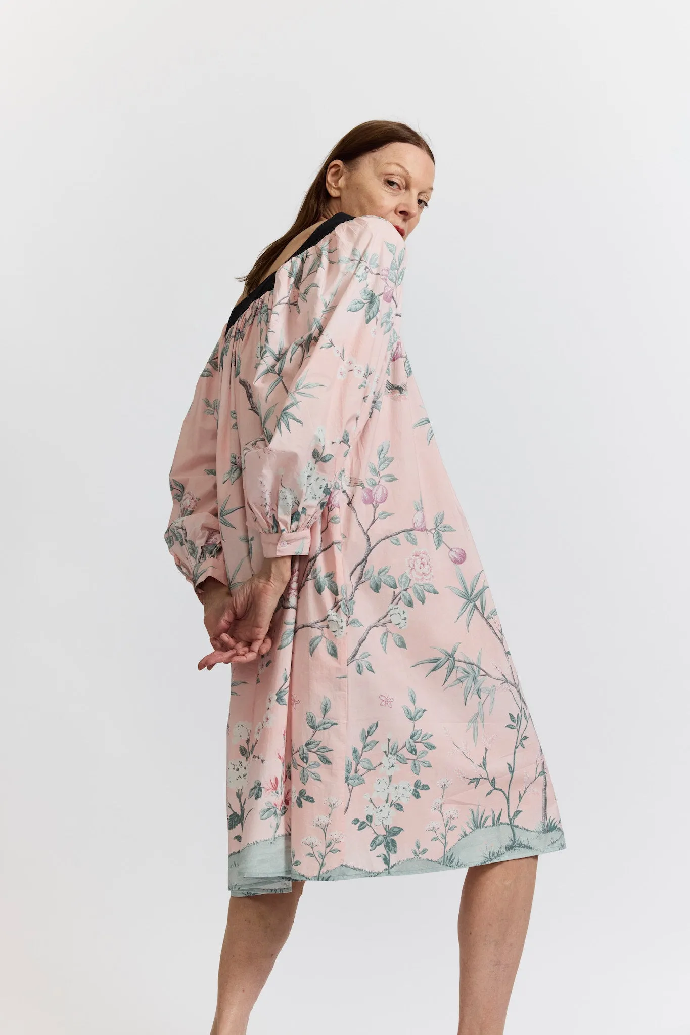 Laura Ashley x Batsheva Beaumaris Dress in La Englantine Mural