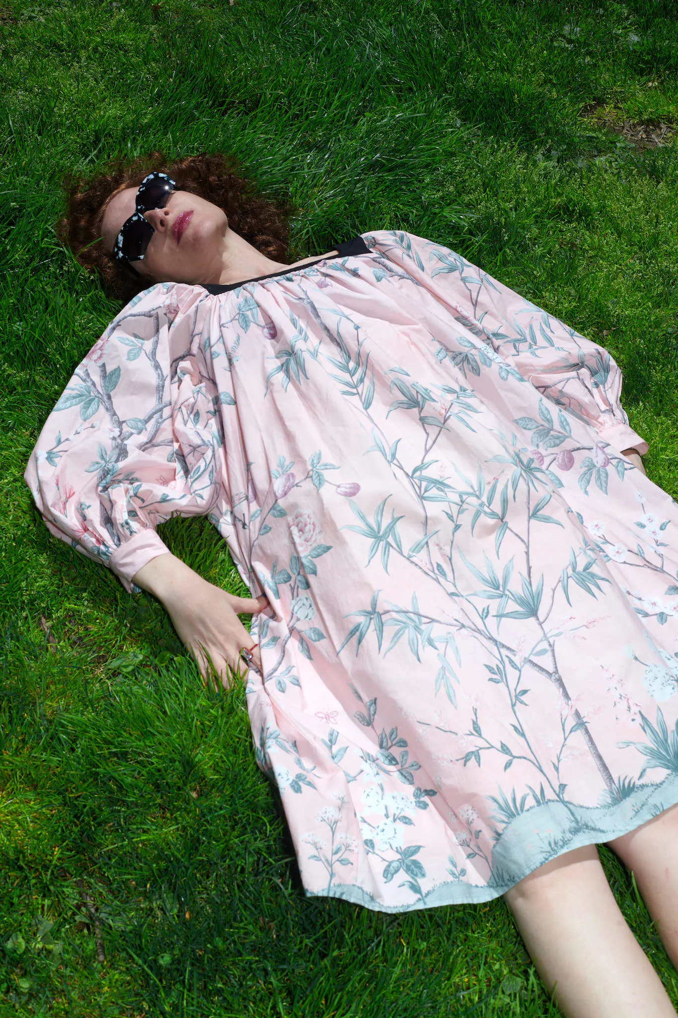 Laura Ashley x Batsheva Beaumaris Dress in La Englantine Mural