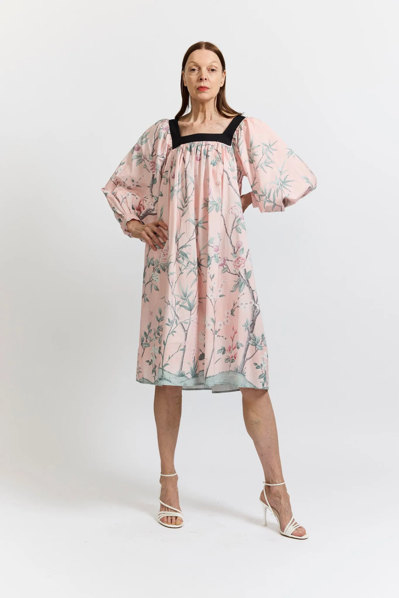 Laura Ashley x Batsheva Beaumaris Dress in La Englantine Mural