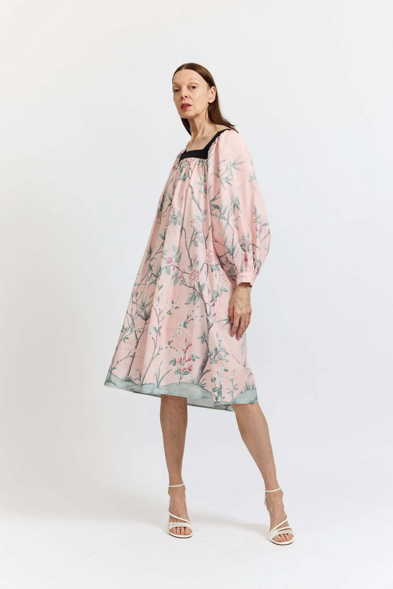 Laura Ashley x Batsheva Beaumaris Dress in La Englantine Mural