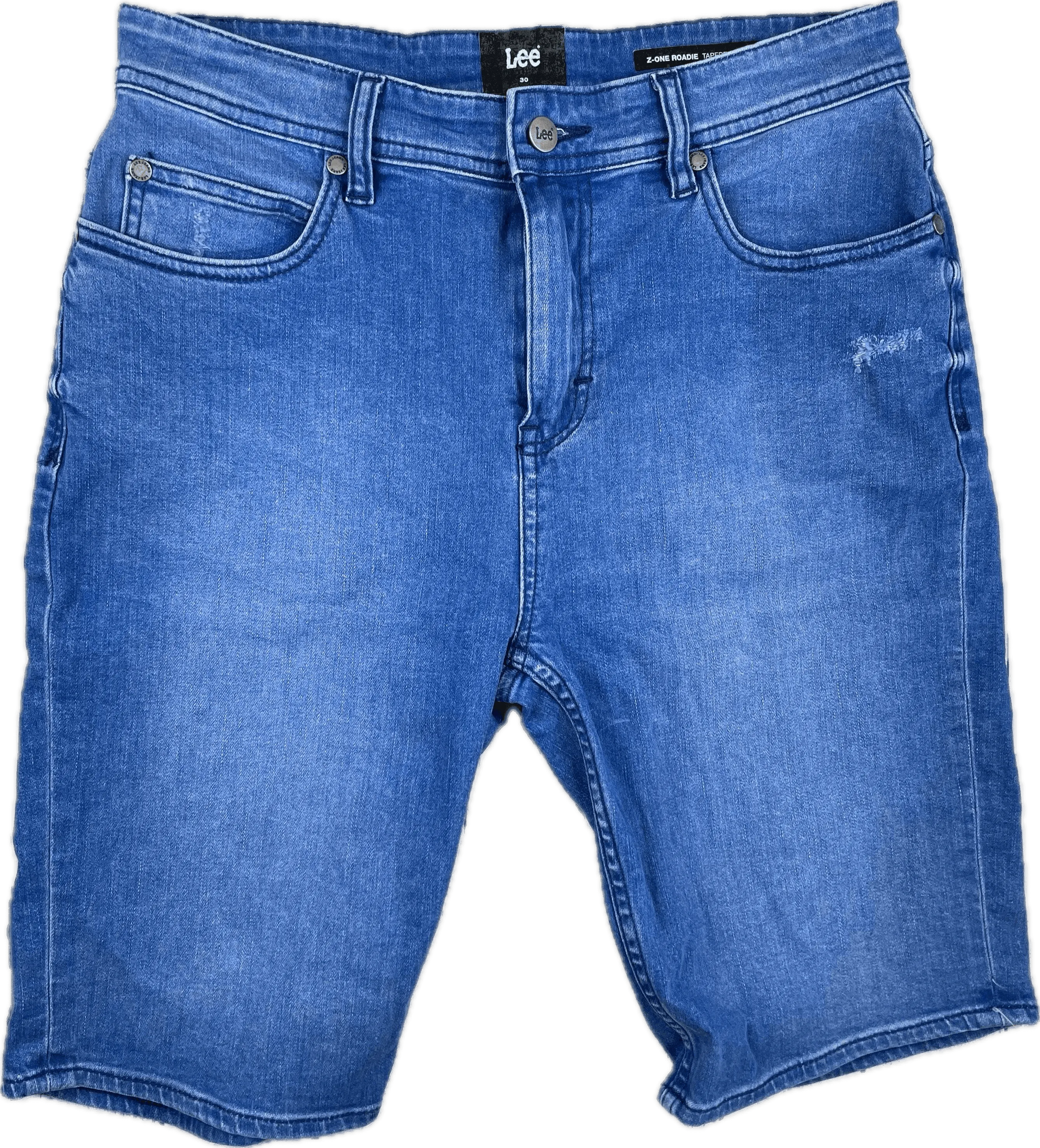 Lee Mens 'Z-One Roadie' Tapered Skinny Denim Shorts -Size 30