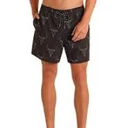 Longhorn Print Volley Swim Shorts