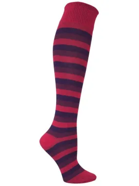 Lono Striped Regenerated Cotton Knee High Socks (Medium)