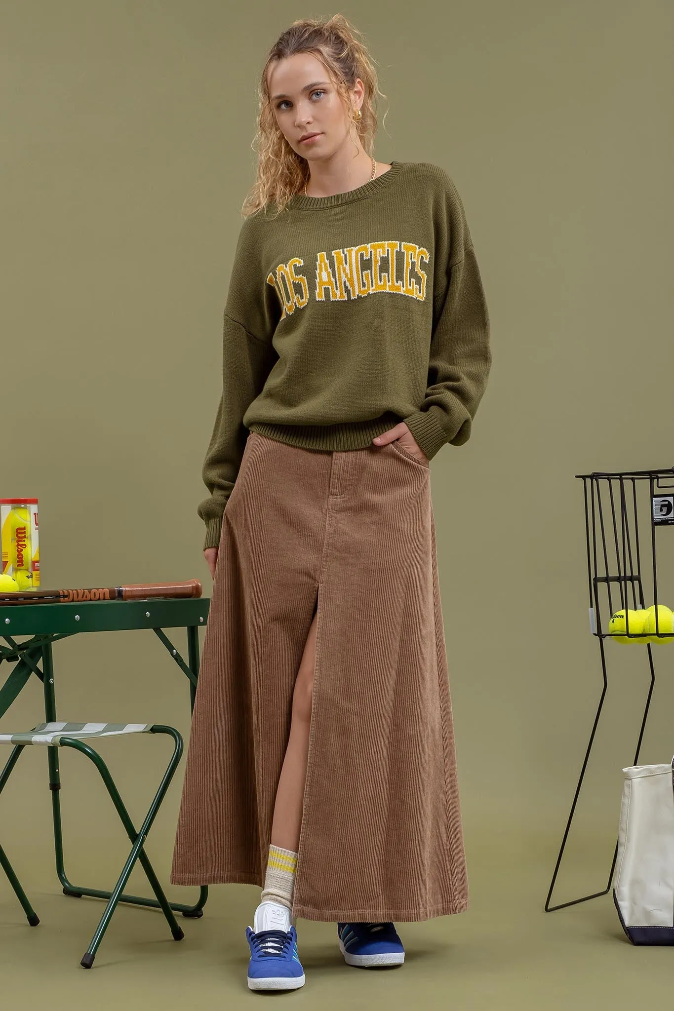 LOS ANGELES KNIT CREWNECK PULLOVER