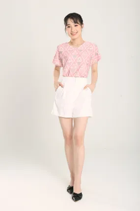 Macey Tailored Shorts in White