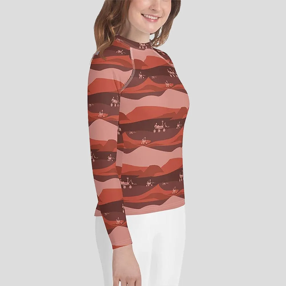 Mars Landing Youth Rash Guard (POD)