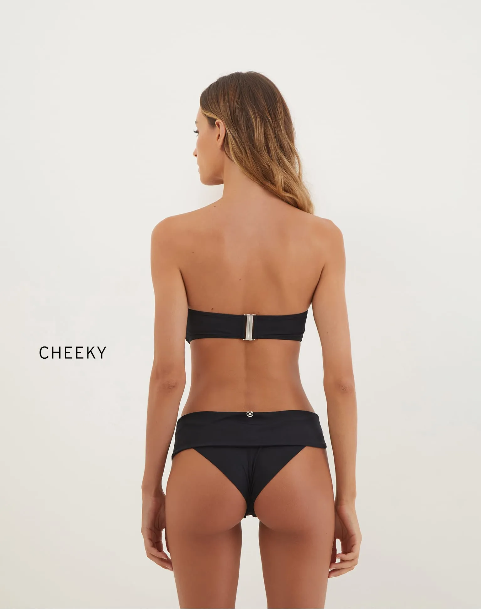 Matte Sam Bandeau Top - Black