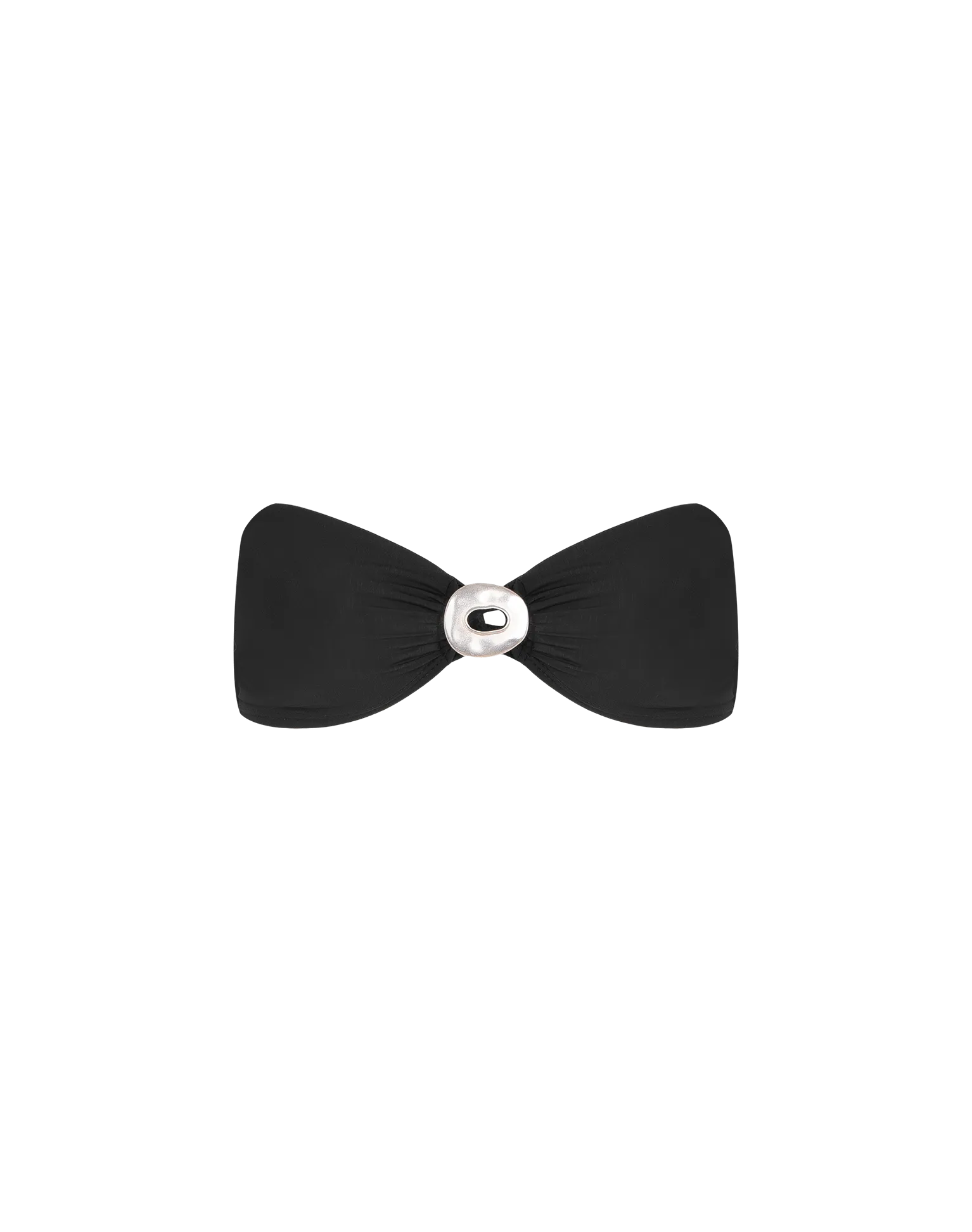 Matte Sam Bandeau Top - Black