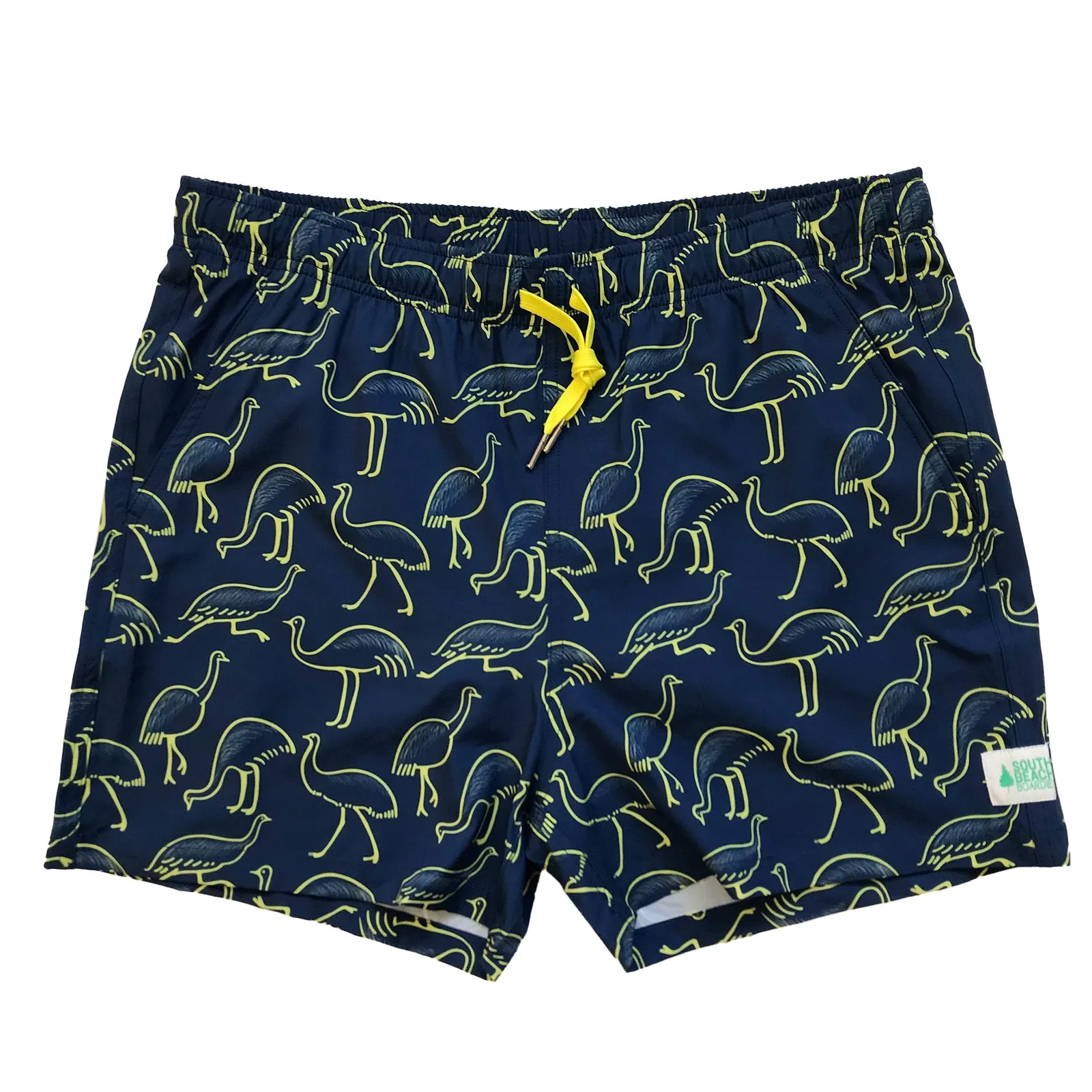 Men's Stretchy Trunks: Emu Parade