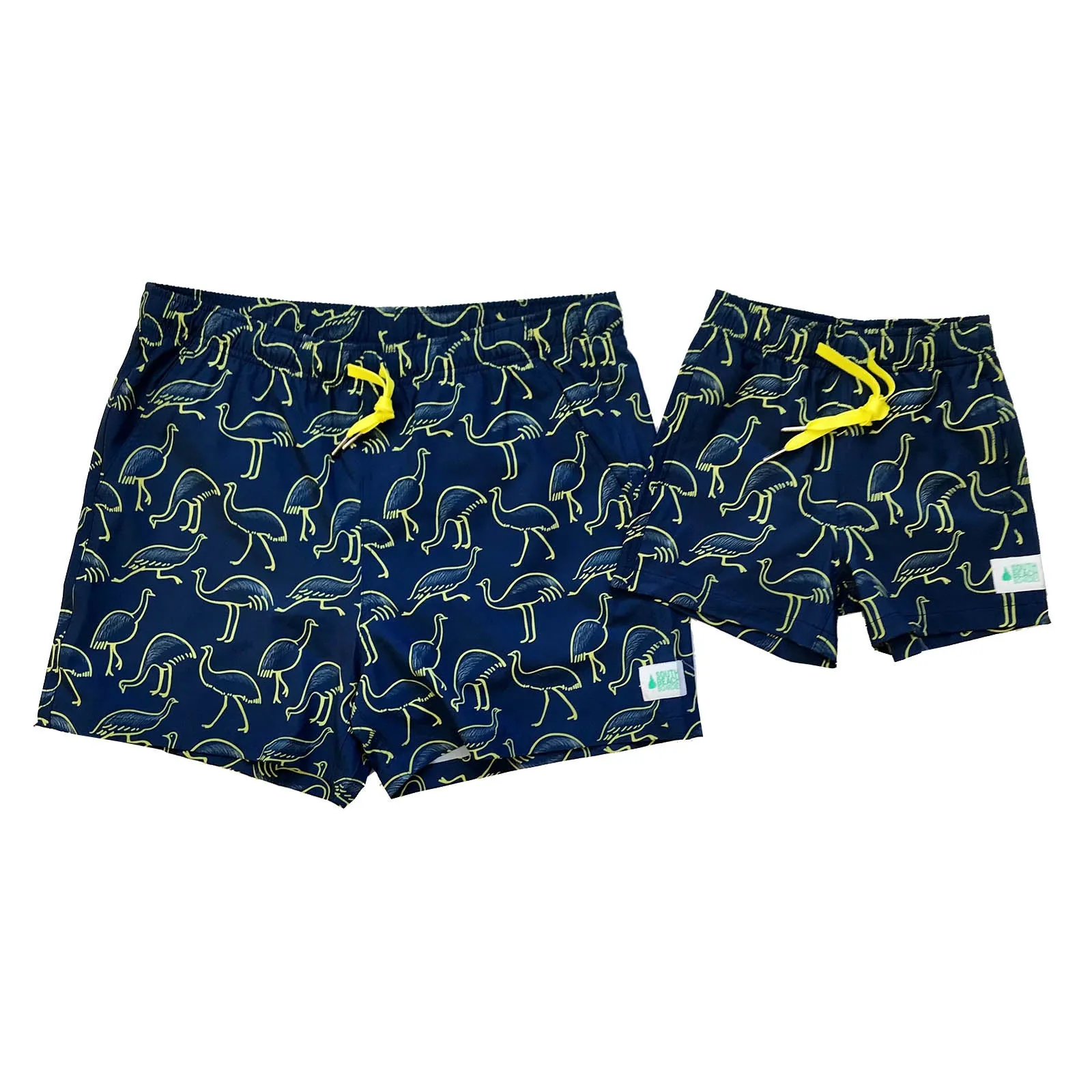 Men's Stretchy Trunks: Emu Parade