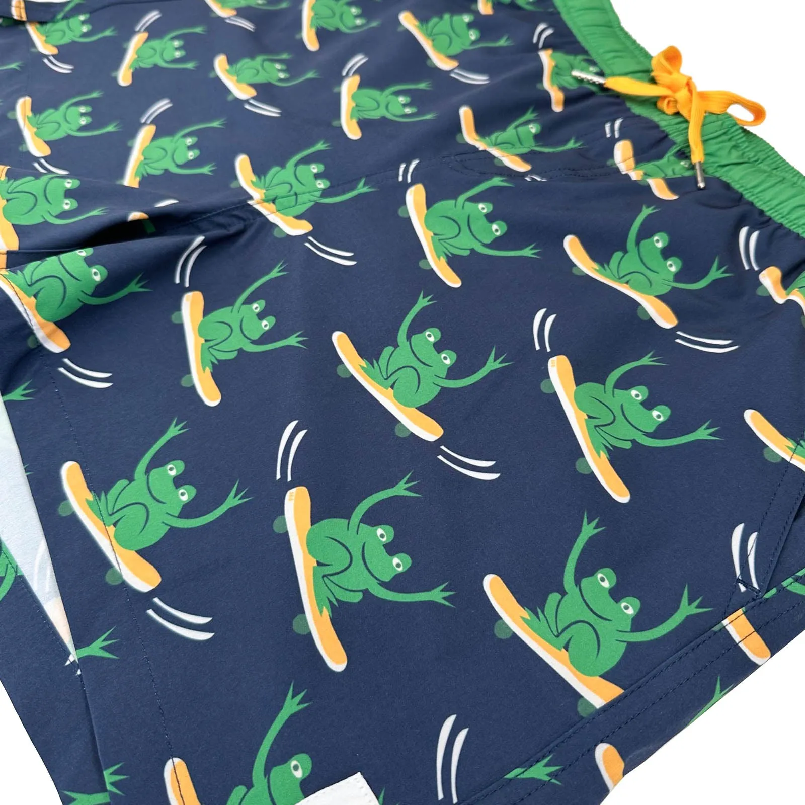 Men's Stretchy Trunks: Froggy Skates
