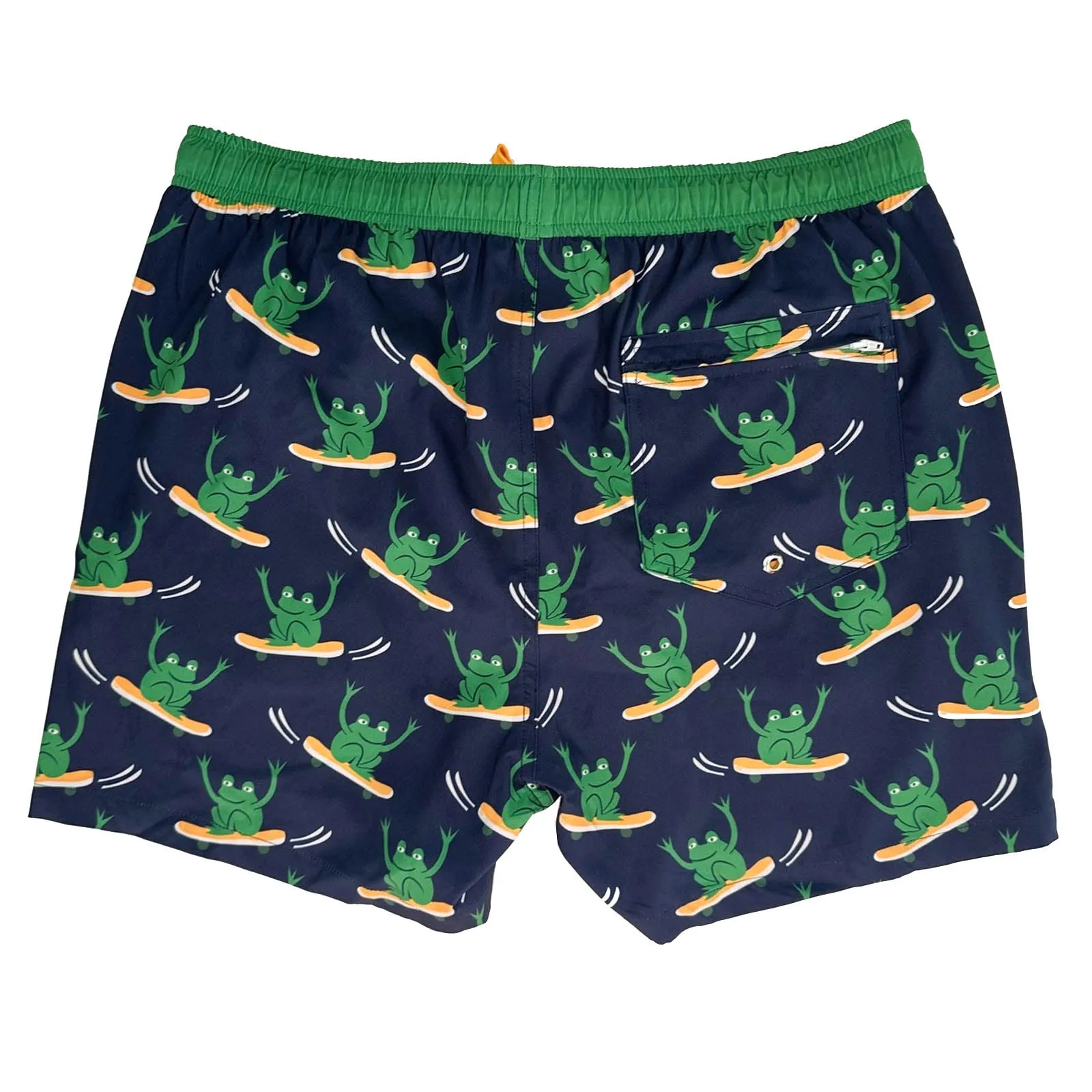 Men's Stretchy Trunks: Froggy Skates
