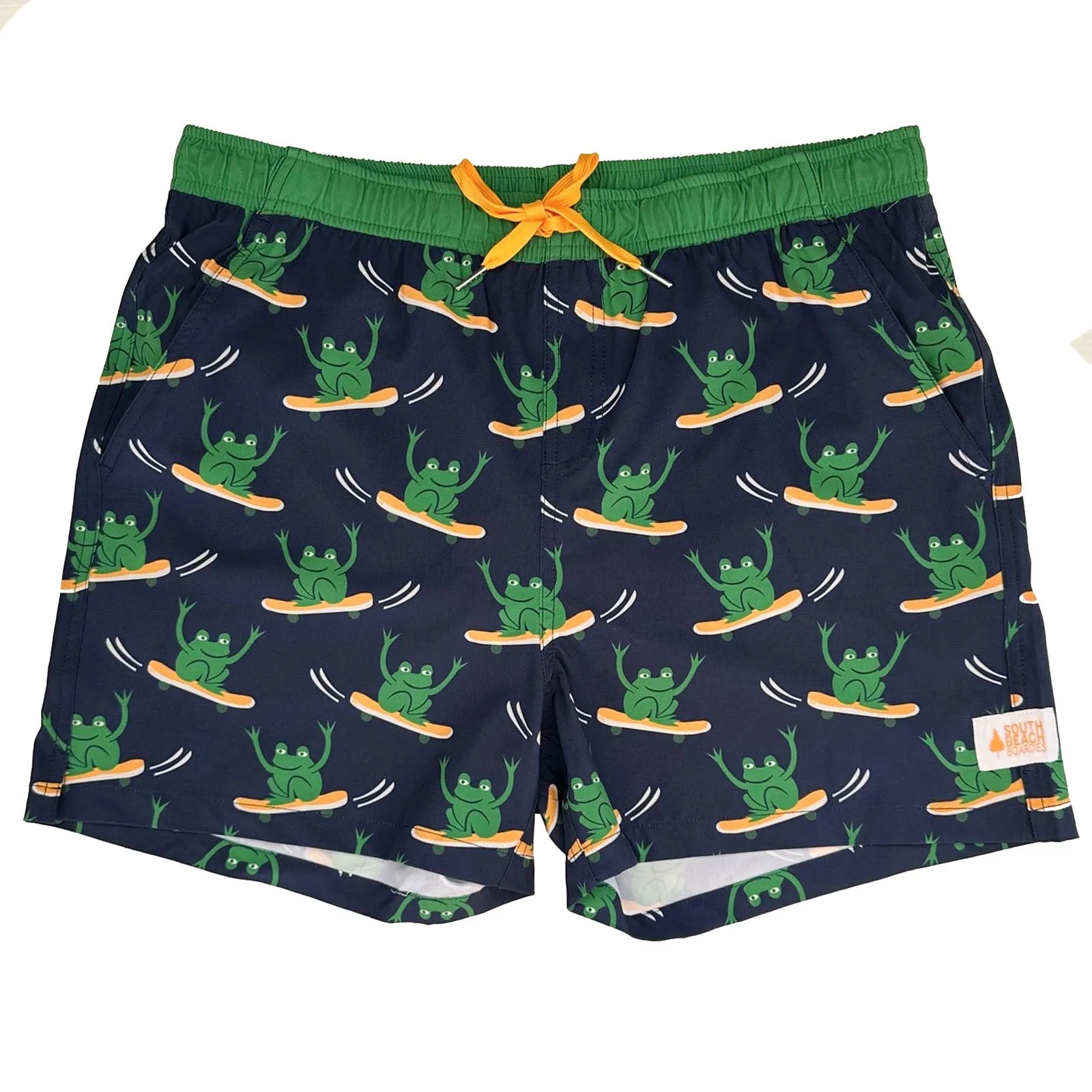 Men's Stretchy Trunks: Froggy Skates