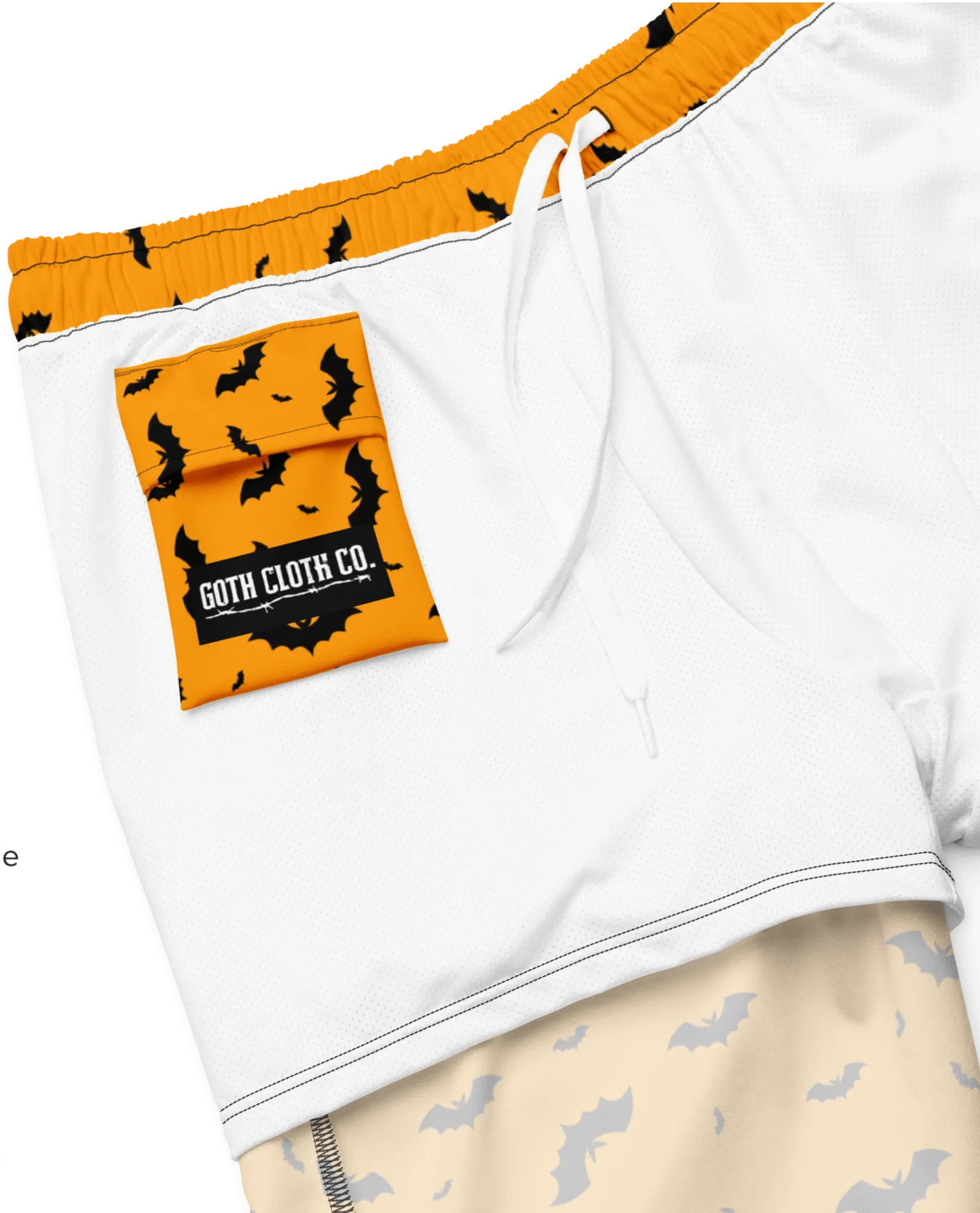 Orange Eclipse Men's Swim Trunks