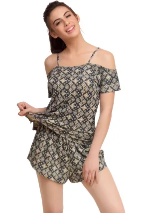 Organic Cotton Antimicrobial  Women's Sleep  PJ Top-ISL003-